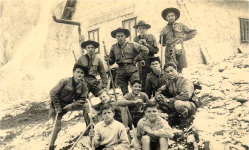 Il riparto difronte al rifugio MULAZ