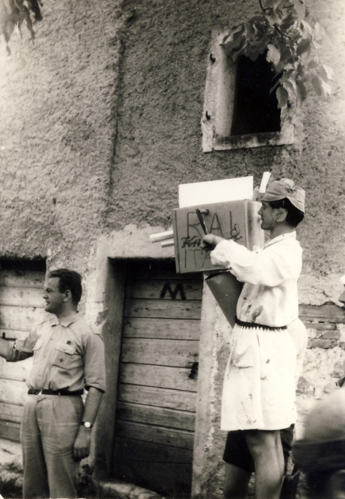 1967 VdBpistaFelice-FioreRosso_Schievenin_personaggio di una caccia.jpg