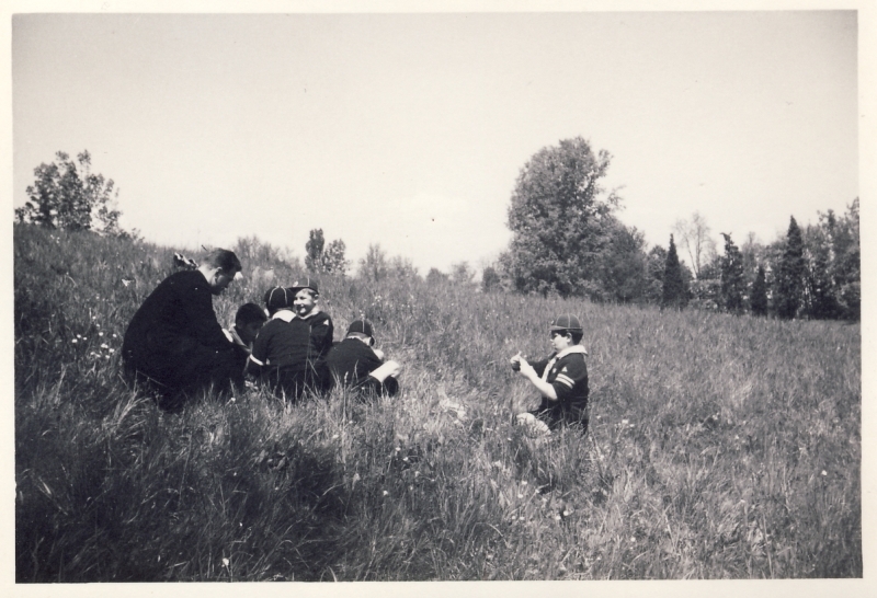 1967 sGiorgio Lupetti - Villa Reali - Casier_ Baloo (Don Corrado Ghedin osserva una Sestiglia in caccia_1.jpg