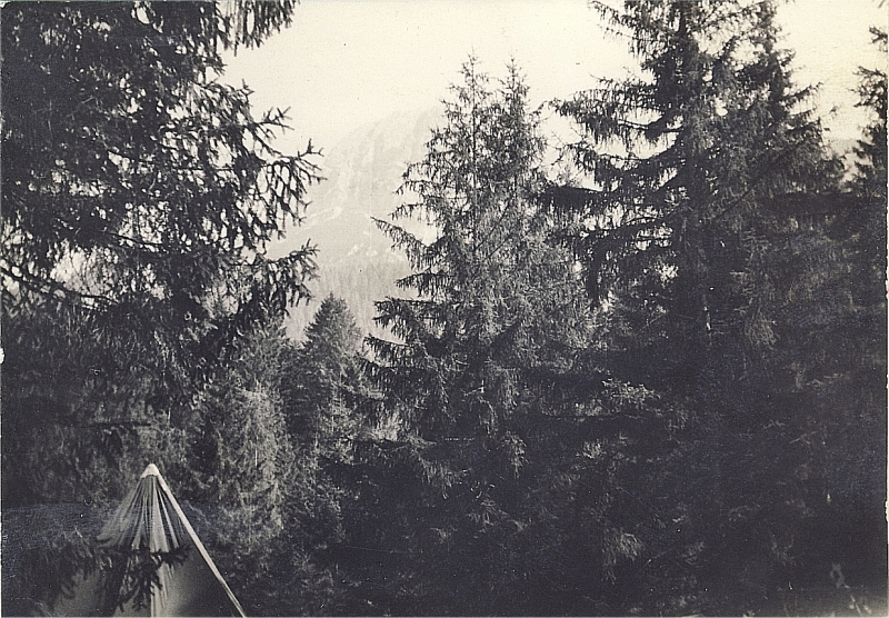 1964 rip MDRovere - campo della valle solitaria - lorenzago - tenda soggiorno e miaron.jpg