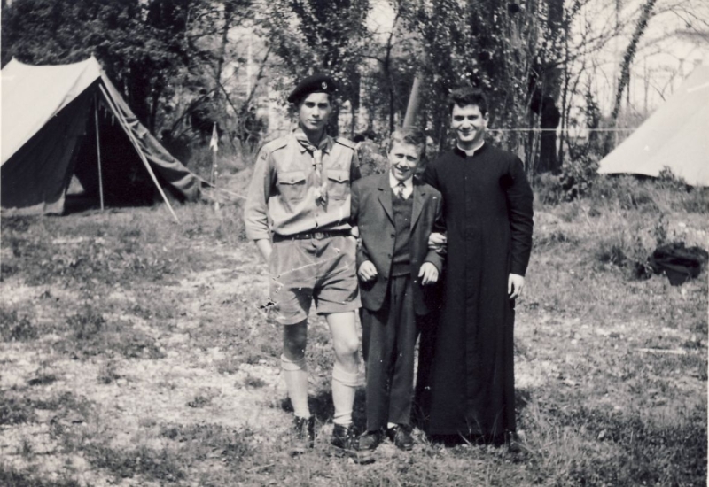 1965 flavio stellin, piero casarin e dpio al sangiorgio di montebelluna.jpg