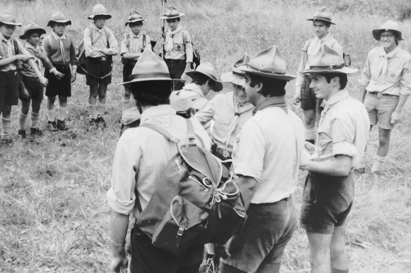 1973  rip s pioX - campo fiaccola accesa - Val da rin - partenza x uscita di rip al pian dei buoi 1.jpg