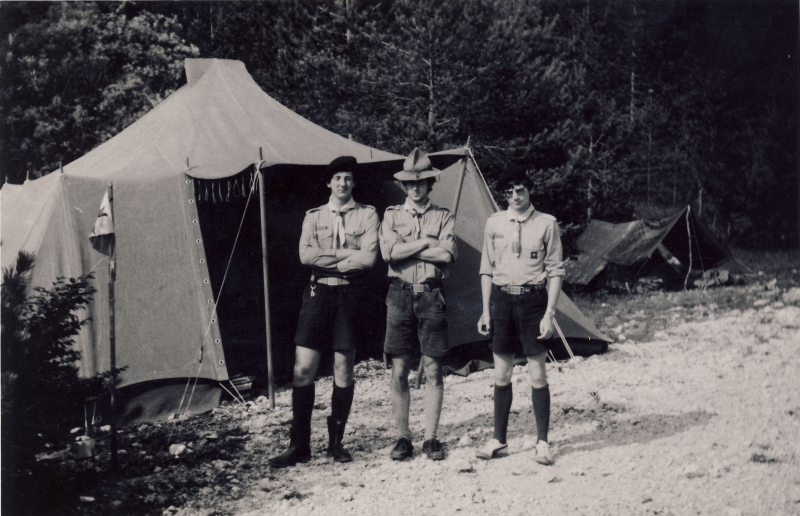 1978 Rip sPioX - campo del nuovo sentiero - Clauzetto Vito d'Asio - i capi Gubernale Decarlo Netto.jpg