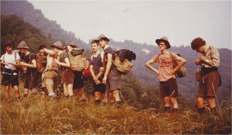 1978 Rip sPioX - campo del nuovo sentiero - Clauzetto Vito d'Asio - uscita dei barboni .jpg