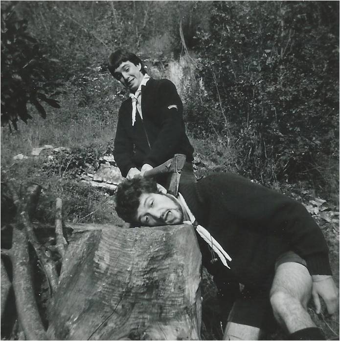 1983 Gruppo TV2° - uscita capi a Schievenin 3.jpg