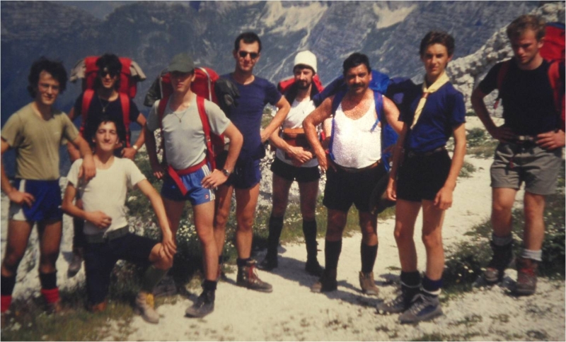 1986 Clan nuova strada sPioX-TV2° -campo mobile val Resia - Friuli 07.jpg