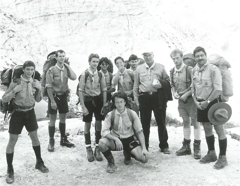 1986 Clan nuova strada sPioX-TV2° -campo mobile val Resia - Friuli 08.jpg