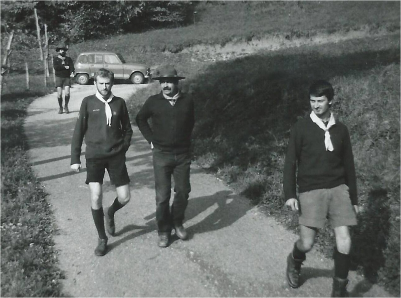 1983 Gruppo TV2° - uscita capi a Schievenin 5.jpg