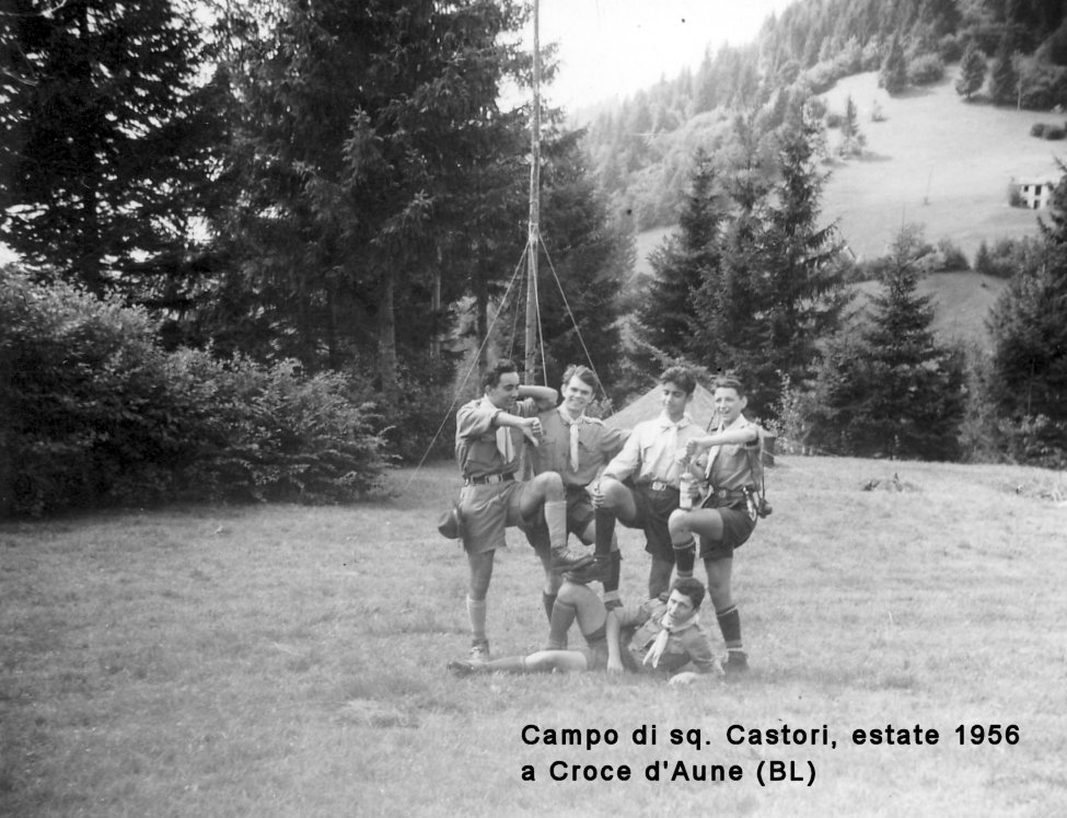 Campo di sq. a Croce d'Aune, estate 1957