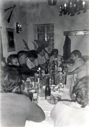 1980 Cena comunit capi di distretto per lancio cooperativa-osteria dalla sicilia-dosson
