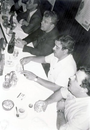 1980 Cena comunit capi di distretto per lancio cooperativa-osteria dalla sicilia-dosson