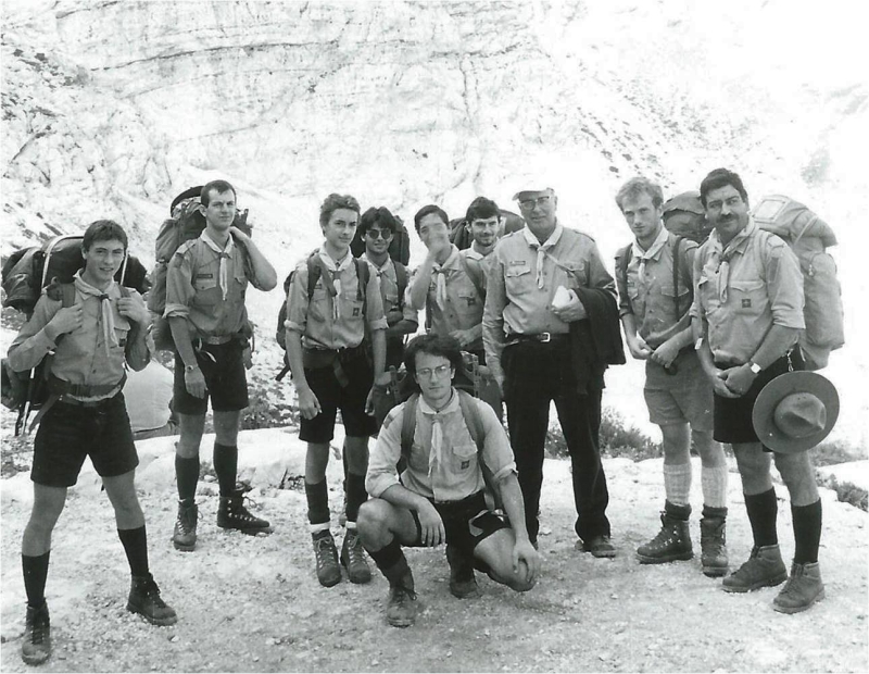 1986 Clan nuova strada sPioX-TV2° -campo mobile val Resia - Friuli 08.jpg