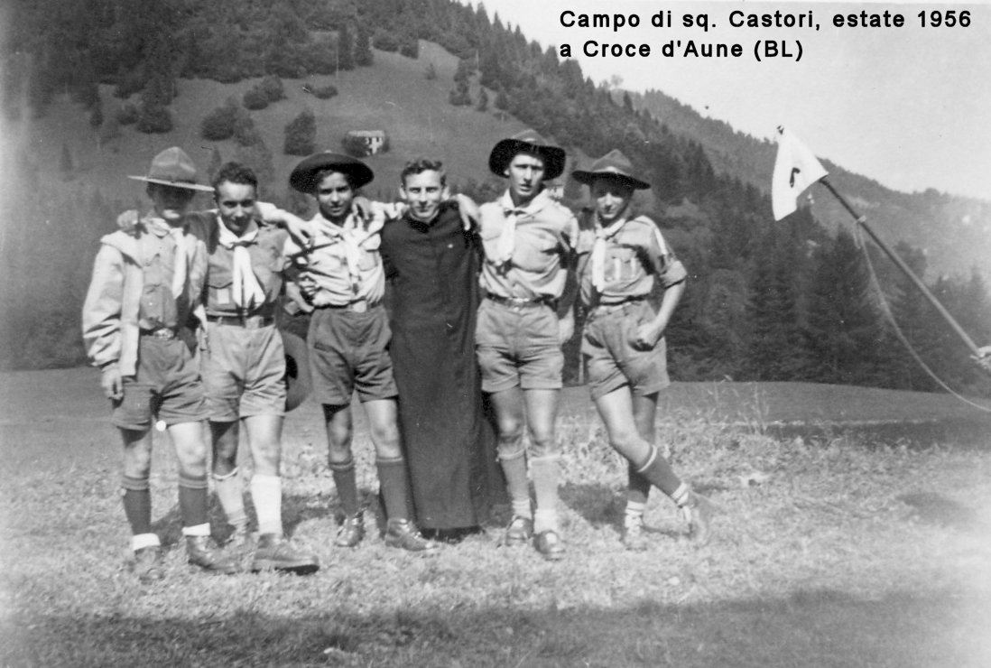 Campo di sq. a Croce d'Aune, estate 1957